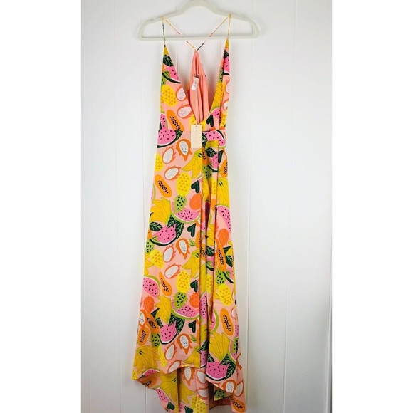 Anthropologie Hutch Glenne Tropical Wrap Dress Medium - Picture 3 of 10